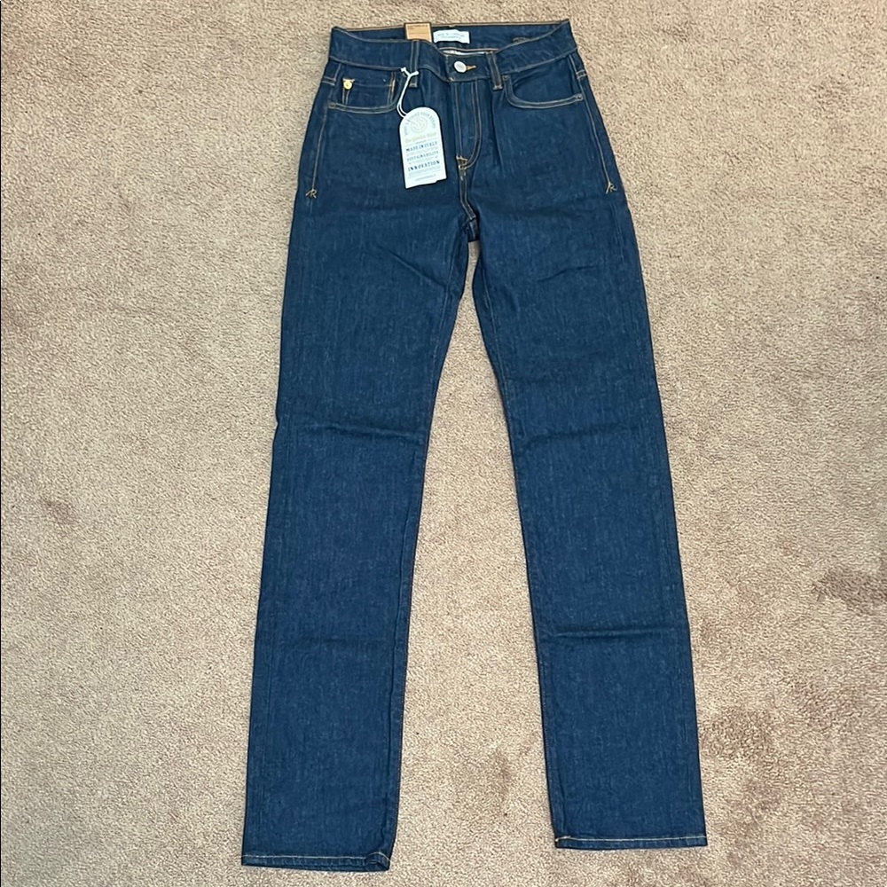High Rise Blue Jeans
